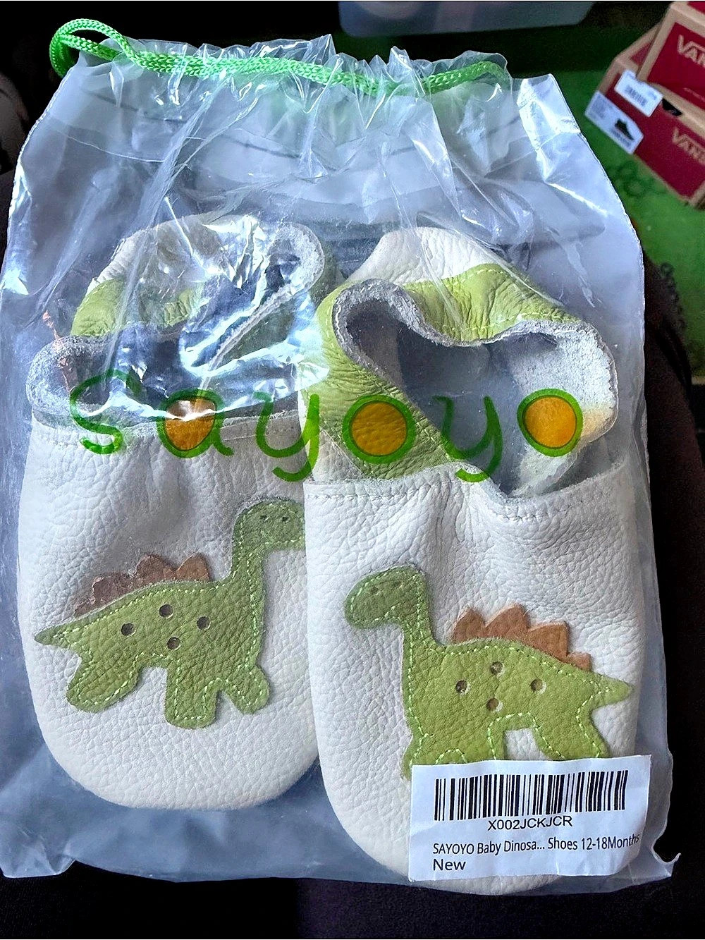 BabyMoov Baby Walker Shoes Dinosaur Baby 12-18M New in Bag